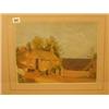 Image 1 : Framed watercolour of fisherman's cottage by E. A. Waterloo 1899, 13x10" £50 - 80...