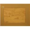 Image 1 : Framed watercolour of South Orkney by Norman Wilkinson, 13x9" £120-180...