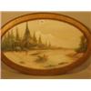 Image 1 : Framed oval watercolour of Indian on Hudson, by W. F. Friend £800 - 1200...