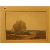 Image 1 : Framed watercolour of the South Downs by Charles Harrington, 14x10" £120-180...