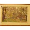 Image 1 : Framed watercolour of park scene by Sylvia Gosse, 12x8" £120-180...