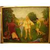 Image 1 : Framed oil 'A Rose for my Lady' initialled A. M. B. 44x30" £150 - 250...