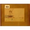 Image 1 : Framed watercolour of Dutch landscape (people) by W. L. (Langley) 6x4" £60 - 80...