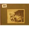 Image 1 : Framed etching (print) of Joseph and Potiphar's wife, 2nd. state, by Rembrand 1634, 5x5" £60 - 80...