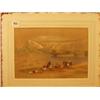 Image 1 : Framed watercolour of people on banks of Jordan by David Roberts, 13x9" £800 - 1200...