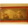 Image 1 : Framed oil of sea scape by Claude Marks, 42x18" £1000 - 1500...