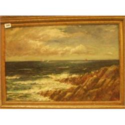 Fraamed oil 'Off the Lizard' by George Fagon Bradshaw, 24x16" £20 - 40...