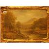 Image 1 : Framed oil fisherman in a landscape by Henry Cooper, 18x12" £300 - 400...