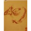 Image 1 : Anthony Gormley pastel on paper of deer, 1973, monogrammed and inscribed 'May all things be happy...