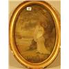 Image 1 : 18th century oval tapestry picture in wool and silk £400-600...