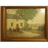 Image 1 : Framed oil on board figure in landscape signed McHannah, 16x12" £50 - 80...
