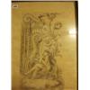 Image 1 : Framed drawing of lady in front of architectural building, bears initials I.D, 10x18" £100 - 200...