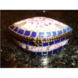 French hand painted Limoges box signed