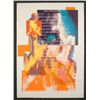 Image 1 : April Greiman Signed Print "Fire" Modern Art Design
