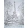 Image 2 : French print of Paris Eiffel Tower with frame