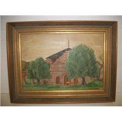 Vintage Impressionist Mission Signed - A.G. RIDER