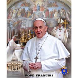 Wishum Gregory Pope Francis I Portrait Print