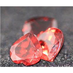 4.11 CTW HEAR SHAPED GARNET 7 MM (3)