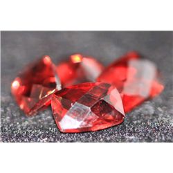 4.74 CTW CUSSION CHECKERED BOARD GARNET 5X7 MM (4)