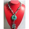 Image 1 : NATURAL BLUE TURQUOISE 505.00CTW NECKLACE 20INCH