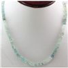 Aqua Marine beads 61.60 ctw Necklace