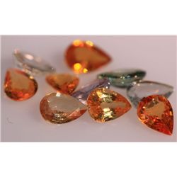 7.13 CTW MIX SAPPHIRE PEARSHAPE 5X7mm