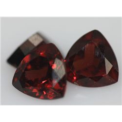 6.30 CTW TRILLION CUT GARNET 8MM (3)