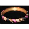 MULTICOLOR AND CZ BRASS BANGLE