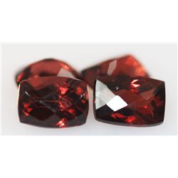 4.78 CTW CUSSION CHECKERED BOARD GARNET 5X7 MM (4)
