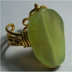 218.00CTW AGATE ALUMINUM WIRED ADJUSTABLE RING