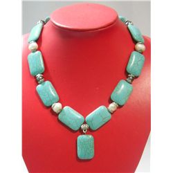 485CTW NATURAL BLUE TURQUOISE CHICKLET