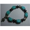 251CTW NATURAL BLUE TURQUOISE AND PHILIPPINE BLACK PEAR