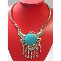 VINTAGE CRAB 90G SILVER NECKLACE