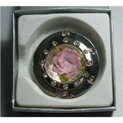 PORTABLE TABLE BAG HOLDER ROSE PINK