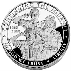 US Commemorative Dollar Proof 2010-P Boy Scouts