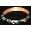 Image 1 : MULTICOLOR AND CZ BRASS BANGLE