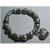 Image 1 : 150CTW PHILIPPINE SILVER PEARL HEART SILVER BRACELET