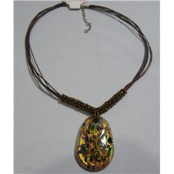 129CTW MORANO PENDANT THREADED NECKLACE 18INCH