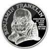 1992 Ben Franklin Firefighters Silver Medal 1oz - Proof