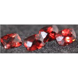 4.91 CTW CUSSION CHECKERED BOARD GARNET 5X7 MM (4)