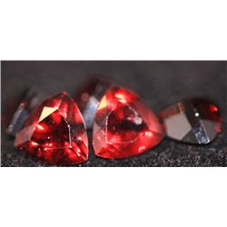 6.71 CTW TRILLION CUT GARNET 7MM (5)