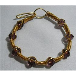 52.00CTW ALUMINUM WIRED CRYSTAL BRACELET