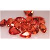 Image 1 : 11.38 CTW DARK ORANGE SAPPHIRE PEARSHAPE 5X7mm