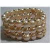 Image 1 : PHILIPPINE FRESHWATER PEACH PEARL 208CTW WRIST BEADED B