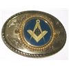 Image 1 : BELT BUCKLE *MASONIC - MADE IN USA*!! BUCKLE CAME OUT OF SAFE BOX!!