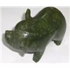 Image 2 : JADE GEMSTONE HAND CARVED PIG *LARGE HEAVY MEASURES APPROX. 4 INCHES ACROSS & 2 1/2 INCHES HIGH!!