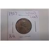 1957 AU Wheat Cent