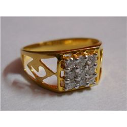 3.312g Ring of Diamond :0.47 Ctw, 18kt Gold 3.218g