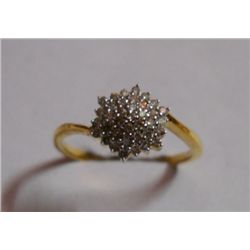 Ring of Daimond :0.21 Ctw, 18kt Gold 2.049g
