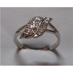 Ring of Diamond 0.19 Ctw in 2.250g 18kt White Gold